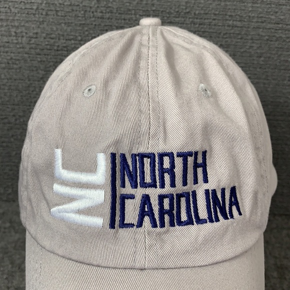 NC North Carolina Baseball Hat Men's OSFA Gray Embroidered Paramount Apparel - Picture 3 of 13